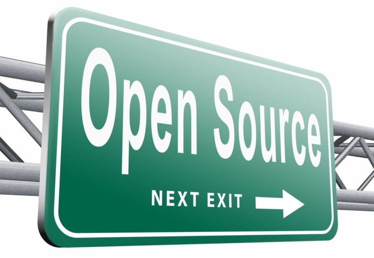 Panneau de signalisation illustrant les logiciels open source